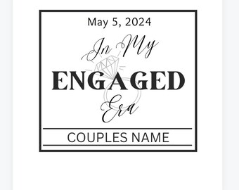 Customizable engagement candle label, candle label, engagement era label, engagement gift, bride engagement gift
