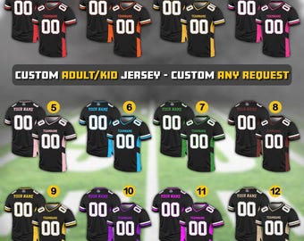 Custom Team Name Number Football Jersey for Men Women Youth Preschool, Game Day Outfit, Custom Football Team Jersey Gifts For Football Fans