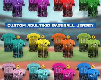 Personalized Cheer Mom Faux Glitter Jersey, Custom Name Number Baseball Jersey, Cheer Competition Outfit Shirt, Cheerleader Gift for Mom