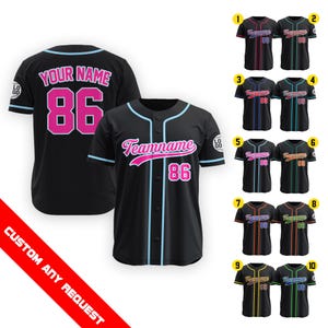 Custom Baseball Jersey for Men Women Youth Kid, Personalized Name Number Baseball Jersey, Game Day Outfit Baseball Lover Gift for Fans