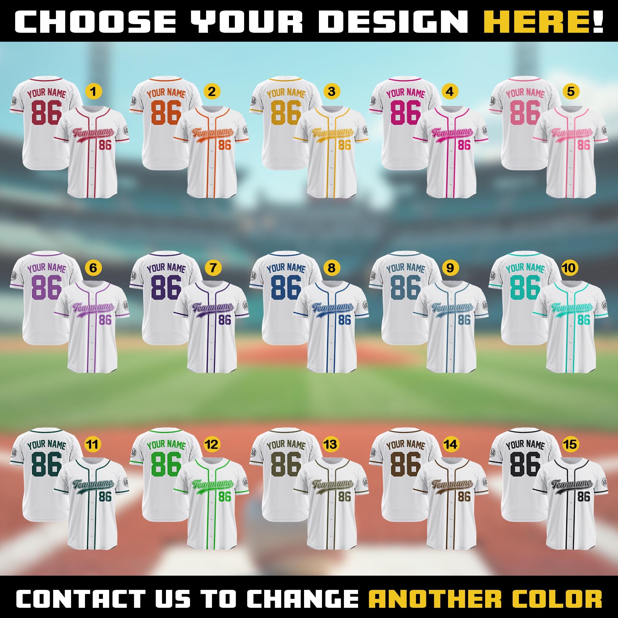 Discover Custom Team Name Number Baseball Jersey, White Baseball Jersey For Men Women