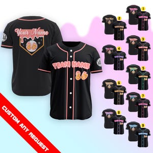 Personalized Summer Sport Outfit for Men Women Youth Kid, Custom Ice Cream Drip Baseball Jersey, Family Matching Sprinkle Drip Baseball