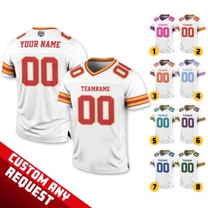 Personalized Name Number Football Jersey Shirt For Adult Kid, Custom Football Jersey Shirt, American Football Fan Gifts, Game Day Outfit