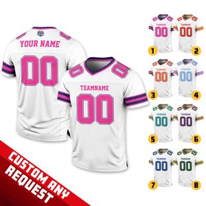 Custom Team Name Number Football Jersey for Men Women Youth Preschool, Game Day Outfit, Custom Football Team Jersey Gifts For Football Fans
