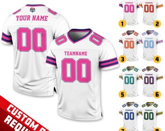 Custom Team Name Number Football Jersey for Men Women Youth Preschool, Game Day Outfit, Custom Football Team Jersey Gifts For Football Fans