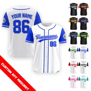 Custom Baseball Jersey for Men Women Youth Kid, Personalized Name Number Baseball Jersey, Game Day Outfit Baseball Lover Gift for Fans