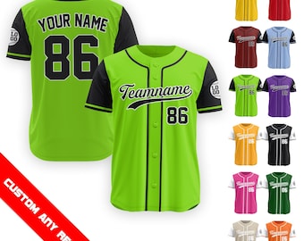 Custom Baseball Jersey for Men Women Youth Kid, Personalized Name Number Baseball Jersey, Game Day Outfit Baseball Lover Gift for Fans