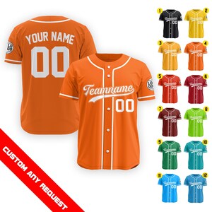 Custom Name Number Baseball Jersey for Men Women Youth Kid, Personalized Baseball Jersey Shirt, Baseball Uniform Perfect Gift for Fans