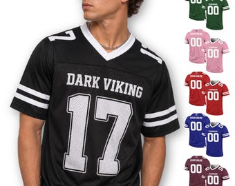 Custom Team Name Number Football Jersey for Men Women Youth Preschool, Personalized Football Shirt Gifts For Fans, Game Day Outfit