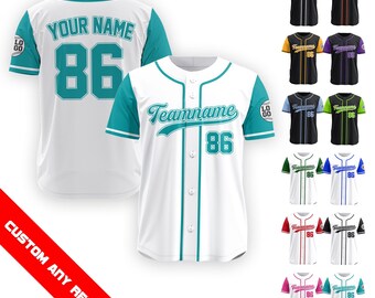 Custom Baseball Jersey for Men Women Youth Kid, Personalized Name Number Baseball Jersey, Game Day Outfit Baseball Lover Gift for Fans