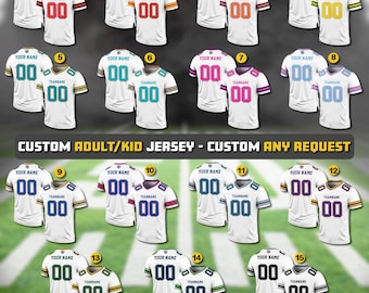 Custom Team Name Number Football Jersey for Men Women Youth Preschool, Game Day Outfit, Custom Football Team Jersey Gifts For Football Fans