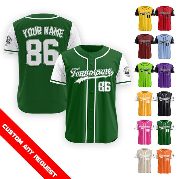 Maillot de baseball personnalisé pour homme, femme, jeune enfant, maillot  de baseball personnalisé avec nom et numéro, tenue de match pour les