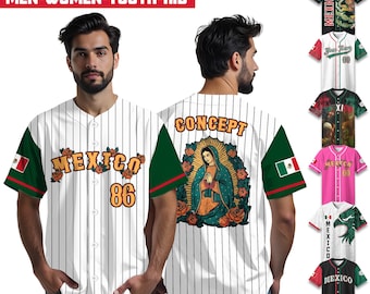 Custom Mexican Shirt Baseball Jersey, Custom Baseball Jersey Gifts For Mexican Baseball Players, Mexican Eagle Shirt, Game Day Outfit