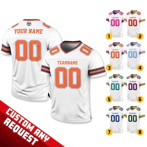 Personalized Team Name Number Football Jersey Shirt For Adult Kid, Custom Football Jersey Shirt, Game Day Outfit For American Football Fan
