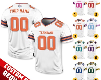 Personalized Team Name Number Football Jersey Shirt For Adult Kid, Custom Football Jersey Shirt, Game Day Outfit For American Football Fan