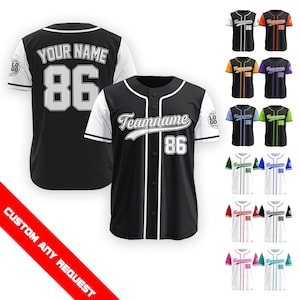 Personalized Baseball Jersey for Men Women Youth Kid, Custom Name Number Baseball Jersey, Game Day Outfit Baseball Lover Gift for Fans