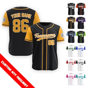 Personalized Baseball Jersey for Men Women Youth Kid, Custom Name Number Baseball Jersey, Game Day Outfit Baseball Lover Gift for Fans