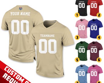 Custom Team Name Number Football Jersey for Men Women Youth Preschool, Game Day Outfit, Custom Football Team Jersey Gifts For Football Fans