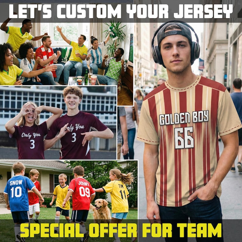 Soccer Jersey Custom for Men Women Youth Kid Personalized Team Name Number Logo Soccer Jersey Gift for fans Boy Girl Team Soccer Uniform image 8