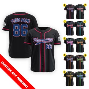 Personalized Baseball Jersey for Men Women Youth Kid, Custom Name Number Baseball Jersey, Game Day Outfit Baseball Lover Gift for Fans