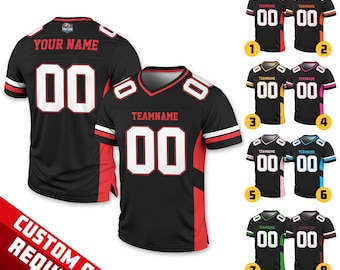 Personalized Team Name Number Football Jersey Shirt For Adult Kid, Custom Football Jersey Shirt, Game Day Outfit For American Football Fan