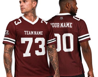 Custom Football Jersey for Men Women Youth Kid, Personalized Team Name & Number Jersey Gifts For Football Fans, Game Day Outfit