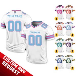 Custom Team Name Number Football Jersey for Men Women Youth Preschool, Game Day Outfit, Custom Football Team Jersey Gifts For Football Fans