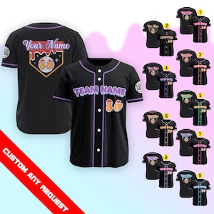 Personalized Ice Cream Drip Baseball Jersey for Men Women Youth Kid, Custom Summer Sport Outfit, Sprinkle Drip Jersey, Family Matching