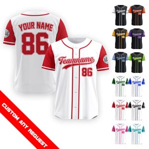 Personalized Baseball Jersey for Men Women Youth Kid, Custom Name Number Baseball Jersey, Game Day Outfit Baseball Lover Gift for Fans