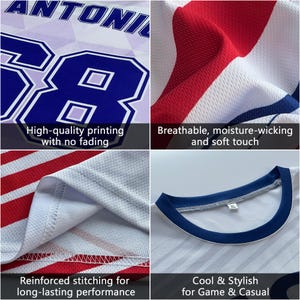 Soccer Jersey Custom for Men Women Youth Kid Personalized Team Name Number Logo Soccer Jersey Gift for fans Boy Girl Team Soccer Uniform image 7