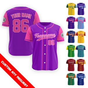 Custom Team Name And Number Baseball Jersey for Men Women Youth Kid, Custom Baseball Jersey For Baseball Fan Lovers, Baseball Jersey Uniform