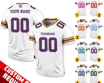 Personalized Team Name Number Football Jersey Shirt For Adult Kid, Custom Football Jersey Shirt, Game Day Outfit For American Football Fan