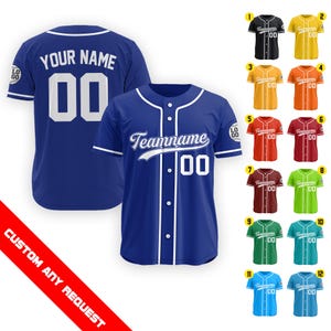 Personalized Baseball Jersey for Men Women Youth Kid, Custom Name Number Baseball Jersey, Game Day Outfit Baseball Lover Gift for Fans