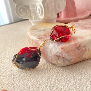 Andara Crystal Pendant | Rainbow+Dragon’s Blood Andara | Rare | Enhance intuition and promote spiritual growth
