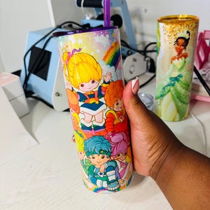 rainbow girl and friends 20oz tumbler