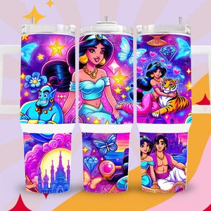jasmine and Aladdin 40oz tumbler