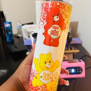 funny swear bears 20oz tumbler