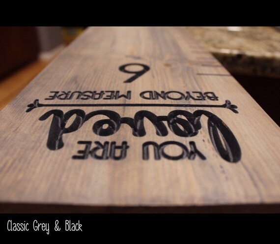 Growth Chart - Engraved Growth Chart - Ruler - Height Chart Ruler - Oversize Ruler - Growth Ruler - “Beyond Measure”; Up to 6ft! - Carved 3D