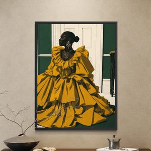 yellow dress on black skin Mustard African Gown Butter yellow prom dress P_70 bridal prom dresses near Size:8-10