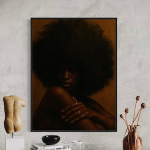 Black Wall Art, Black Art, African American Art, Black Woman Art, Black Women Art, Black Girl Wall Art, Black Art Prints, Black People Art
