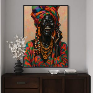African Wall Art, Black Art, Black Woman Wall Art, African American Art, African Woman Art, Black Girl Wall Art, Black People Art, Afro Art
