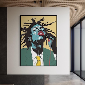 Black Wall Art, Black Man Wall Art, Black Art Digital, African American Art, Black Men Art, Black People Art, Urban Wall Art, Black Male Art