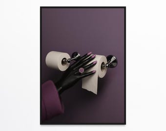 Luxury Black Art, Black Woman Art, Woman Bathroom Art, Black Girl Wall Art, African American Art, Black Art Prints, Girl Bathroom Poster
