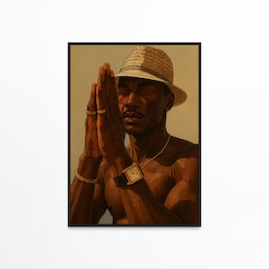 Black Art, Black Wall Art, Black Man Art, Black Men Wall Art, Black Men Art, Black Artwork, Masculine Wall Art, Urban Wall Art, Black Poster