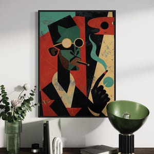 Black Man Wall Art, Black Wall Art, Urban Poster Art, Black Male Art, Black Art Prints, Black Men Wall Art, Black Boy Art, African Wall Art
