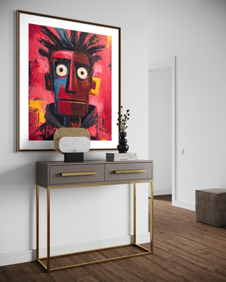 Black Art Print, African American Art, Black Man Expressionist Decor ...