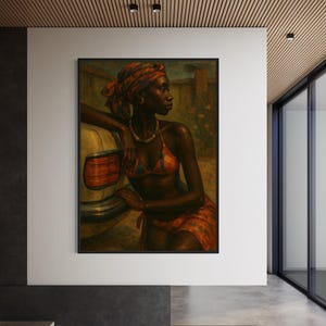 Black Girl Wall Art, African Wall Art, Black Woman Art, Black Woman Wall Art, Black Art Print, Urban Wall Art, African Woman Print, Afro Art