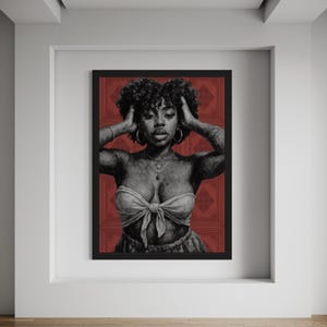 Black Woman Art, African Wall Art, Black Art, Black Girl Art, African American Art, Black People Art, Black Woman Wall Art, Afro Art Prints