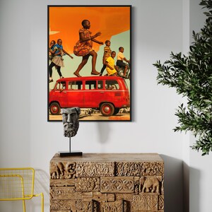 African Wall Art, Afrocentric Decor, Black Art Prints, African American Art, Black Wall Art, African Culture Art, Art for Black People image 3