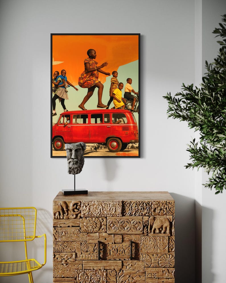 African Wall Art, Afrocentric Decor, Black Art Prints, African American Art, Black Wall Art, African Culture Art, Art for Black People image 3